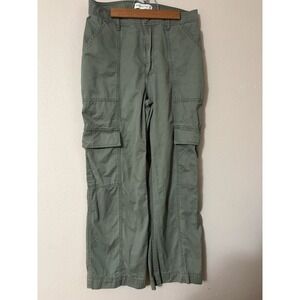 Abercrombie & Fitch Olive Green Cargo Pants Cropped Ankle